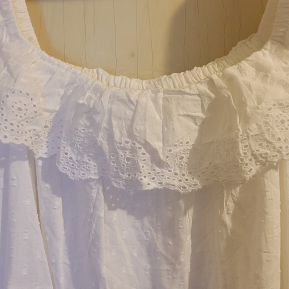 Old Navy White Ruffled Women's Tank Top Size 4X NWOT - Picture 5 of 5